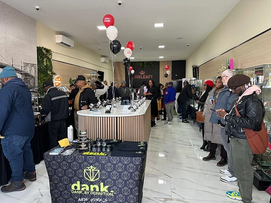Inside FIRELEAF dispensary